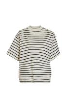Vijubilee 2/4 T-Shirt Tops T-shirts & Tops Short-sleeved Cream Vila