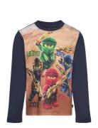 Lwtano 127 - T-Shirt L/S Tops T-shirts Long-sleeved T-Skjorte Navy LEGO Kidswear