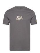 Varsity Embroidery T-Shirt Tops T-Kortærmet Skjorte Grey Lyle & Scott