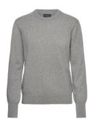 Carla Cashmere Sweater Tops Knitwear Jumpers Grey Lexington Clothing