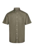 Bs Kelce Modern Fit Shirt Tops Shirts Short-sleeved Green Bruun & Stengade