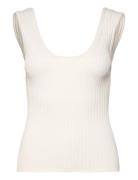 Bs Mathilde Regular Fit Top Tops T-shirts & Tops Sleeveless Cream Bruun & Stengade