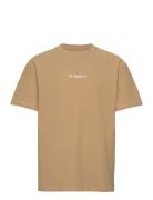 Christopher Structured Tee Tops T-Kortærmet Skjorte Khaki Green Fat Moose