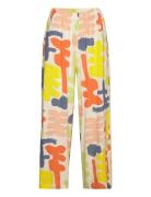 Carnival Print Flared Long Pant Bottoms Trousers Wide Leg Multi/patterned Bobo Choses