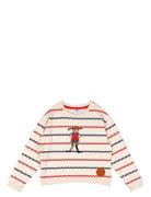 Square Stripe Sweatshirt Tops Knitwear Pullovers Multi/patterned Martinex