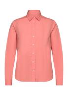 Reg Poplin Shirt Tops Shirts Long-sleeved Coral GANT