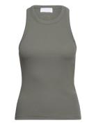 Lr-Numbia Tops T-shirts & Tops Sleeveless Grey Levete Room