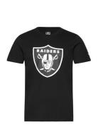 Las Vegas Raiders Primary Logo Graphic T-Shirt Tops T-Kortærmet Skjorte Black Fanatics