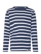 Trio Rib Tobino Tee Ls Tops T-shirts Long-sleeved T-Skjorte Blue Mads Nørgaard