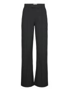 Recycled Sportina Perry Pants Bottoms Trousers Wide Leg Black Mads Nørgaard