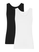 2-Pack Women Bamboo Tank Top Tops T-shirts & Tops Sleeveless White URBAN QUEST