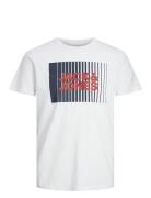 Jjecorp Logo Tee Play Ss O-Neck Noos Jnr Tops T-Kortærmet Skjorte White Jack & J S