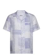 Nb La Brea Shirt Blue-Grey Tops Shirts Short-sleeved Blue Nikben