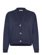 Bar Sa Knit Cardigan Tops Knitwear Cardigans Blue Tamaris Apparel