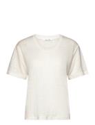 Sakayla T-Shirt 15202 Tops T-shirts & Tops Short-sleeved Cream Samsøe Samsøe