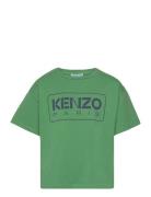 Short Sleeves Tee-Shirt Tops T-Kortærmet Skjorte Green Kenzo