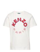 Short Sleeves Tee-Shirt Tops T-Kortærmet Skjorte White Kenzo