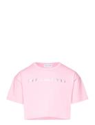 Short Sleeves Tee-Shirt Tops T-Kortærmet Skjorte Pink Little Marc Jacobs