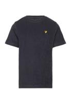 Towelling T-Shirt Tops T-Kortærmet Skjorte Navy Lyle & Scott