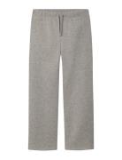 Nlfopal Wide Bru Sweat Pant Bottoms Trousers Grey LMTD