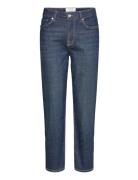 Pd-Trisha Jeans Wash Titanium Blue Bottoms Jeans Straight-regular Blue Pieszak