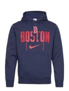 Boston Red Sox Men's Nike Mlb Club Slack Fleece Hood Tops Sweatshirts & Hoodies Hoodies Navy NIKE Fan Gear