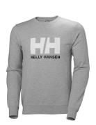 Hh Logo Crew Sweat Sport Sweatshirts & Hoodies Sweatshirts Grey Helly Hansen