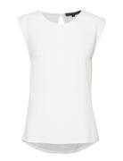 Polly Plains Cappedtee Tops T-shirts & Tops Sleeveless White French Connection