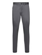 Sateen Stretch Slim Chino Bottoms Trousers Chinos Grey Calvin Klein