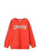 Nkmvildar Ls Sweat Box Bru N1 Tops Sweatshirts & Hoodies Sweatshirts Orange Name It