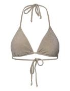 Glint Bikini Top Swimwear Bikinis Bikini Tops Triangle Bikinitops Silver Second Female