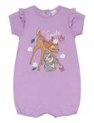 Rompers Bodysuits Short-sleeved Purple Bambi