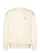 Loose Crewneck Tops Sweatshirts & Hoodies Sweatshirts Cream Revolution