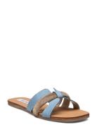 Edriah Sandal  Flade Sandaler Blue Steve Madden