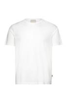 Mercerized Cotton Tee S/S Tops T-Kortærmet Skjorte White Lindbergh Black