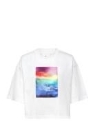 Box Graphic Boxy Tee Tops T-shirts & Tops Short-sleeved White Calvin Klein Jeans