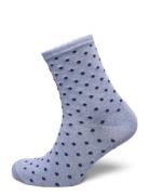 Pcsebby Glitter Long 1-Pack Pattern Noos Lingerie Socks Regular Socks Blue Pieces