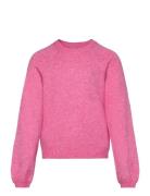 Koglesly Kings L/S Pullover Knt Noos Tops Knitwear Pullovers Pink Kids Only