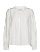 Fqsirena-Blouse Tops Blouses Long-sleeved White FREE/QUENT