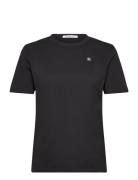 Ck Embro Badge Regular Tee Tops T-shirts & Tops Short-sleeved Black Calvin Klein Jeans