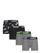 Puma Boys Basic Boxer Aop 4P Ecom Night & Underwear Underwear Underpants Multi/patterned PUMA