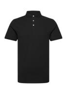 Bs Monir Regular Fit Polo Shirt Tops Polos Short-sleeved Black Bruun & Stengade