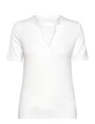 Lr-Ika Tops T-shirts & Tops Short-sleeved White Levete Room
