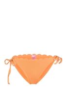 Scallop Lurex Cheeky T Swimwear Bikinis Bikini Bottoms Side-tie Bikinis Orange Hunkemöller