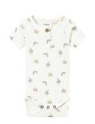 Nbmgio Ss Slim Body Lil Bodies Short-sleeved Cream Lil'Atelier