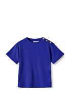 Kenna T-Shirt Tops T-Kortærmet Skjorte Blue Fliink