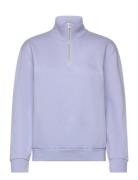 Everyday 1/4 Zip Brunnera Blue Tops Sweatshirts & Hoodies Sweatshirts Blue LEVI´S Women