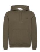 Piece Hoodie Tops Sweatshirts & Hoodies Hoodies Khaki Green Les Deux