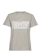 Single Organic Trenda P Tee Tops T-shirts & Tops Short-sleeved Grey Mads Nørgaard