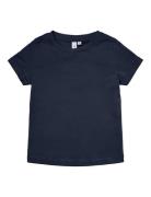 Vmpaula S/S T-Shirt Girl Noos Tops T-Kortærmet Skjorte Blue Vero Moda Girl